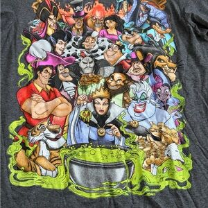 Disney Villains Group Collage Graphic T-Shirt Women’s Size Small NWT
